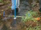 Medição do fluxo de água com o uso do molinete